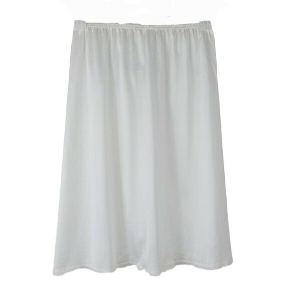 Vintage Vassarette Half Slip White Satin Size Small Style 11-122 Back Slit - Picture 1 of 7
